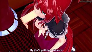 Watch Rias Gremory's DxD NTR madness in 3D cartoon
