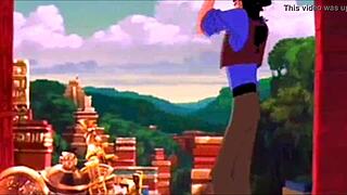 The animated sex scene from the movie The Road to El Dorado