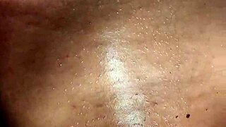 Shaved and wet, playing alone