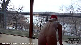 Squirting drunk woman's surprise yield
