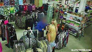 Shoplifter River Lynn negotiates with Officer Will Pounder