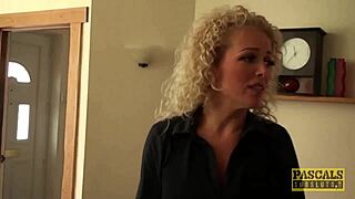 British MILF gets rough anal sex and facial in garage