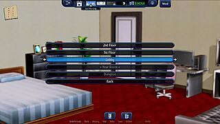 Visual novel and PC gameplay with a harem themed hotel