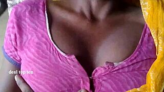 Desi Indian wife and husband dive into steamy bedroom action together.