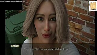 teen plays a daring game in the car with a huge boobed blonde hentai style