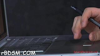 Electric Prod Shocks Bound Chick’s Tits and Shaved Pussy