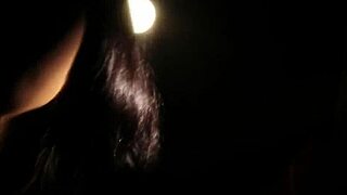 Brunette Indian dancer strips