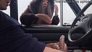 Public parking handjob from stranger leads to wild encounter