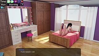 Beautiful woman’s walk and great 3D simulation in Milf City