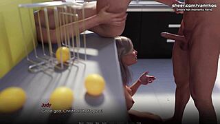 Depraved Awakening! Hot teen threesome with stepdad