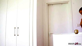Young German teen sucks and gets fucked by her stepbrother