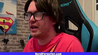 Amateur nerds have sex with a plump girl in this homemade video