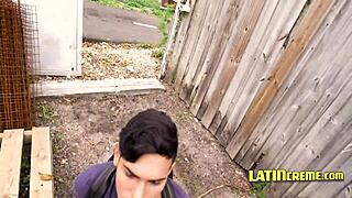 Gay for pay teen gets into some wild outdoor and public action