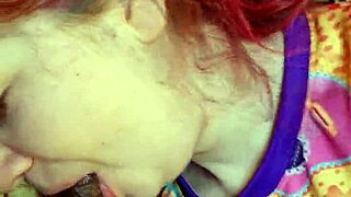 Cum in mouth and sloppy head in hot black cock video
