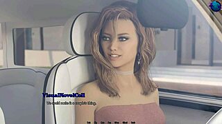 3D cartoon of Asian girl in Matrix Hearts Blue Otter game