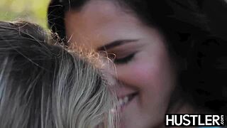 Keisha Gray, busty dyke, enjoys a sensual shower with her girlfriend