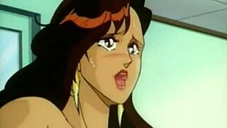 Hentai scene with intense pounding and a throbbing hard shaft