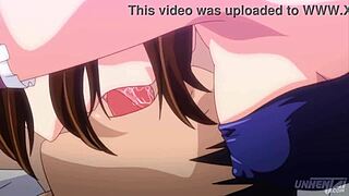 Whoa, giant milf maid sucks your whole body in hentai massage! It's wild.