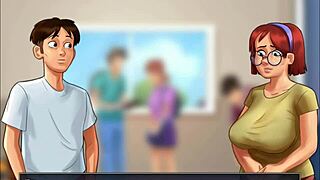 Summertime Saga Cap 68 - Curvy Mature in 3D Music Class