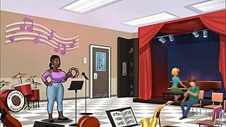 Summertime Saga Cap 68 - Curvy Mature in 3D Music Class