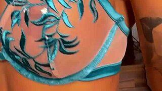 Monika Fox prepares for a porn shoot with some teasing