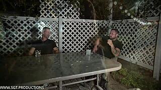 Hardcore group sex with bound amateurs and face fucking