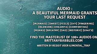 A shy mermaid gives a comforting ASMR audio and this is her last wish