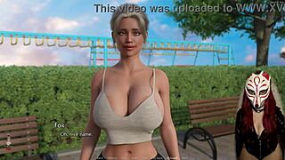 Holy cow! Gamer girl plays porn game in The Golden Boy Ep 3!