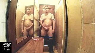 Amateur couple has sex in a peculiar position