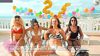 This Is a Beach Party With Wild Costumes and Fun Vibes