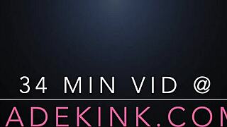 Gay BDSM couples extreme Valentine's Day submissive spanking scene
