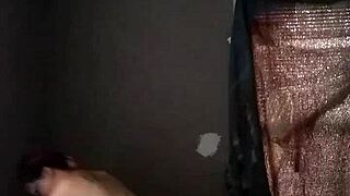 Aroused wife gives her husband a blowjob and has sex with him in different positions