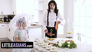 Little Asians - Japanese Tea Ceremony Turns Into Wild Mishap