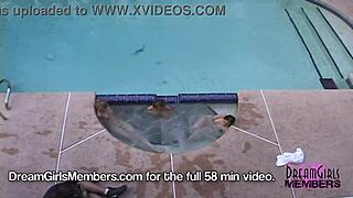 Spring break fun with pussy eating and anal sex in a Jacuzzi