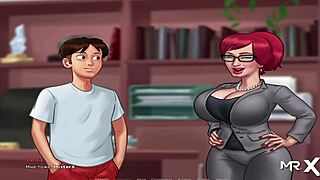 Summertimesaga Redhead Pussy Drilled Hard in Uncensored Anime Action E2 62
