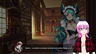 3D animated game with Lin the ice dragon in a hot scene