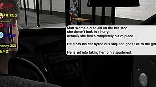 Play rough with Matt and the girl at the bus stop in this porn video