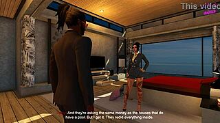 3DXChat game continues: deepthroat and creampie action