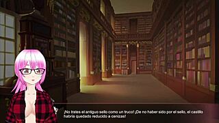3D animated game with Lin the ice dragon in a hot scene