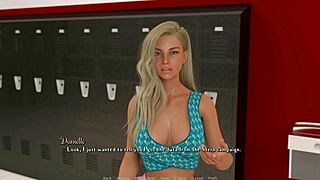 3D animated teacher seduces student in visual novel-style porn