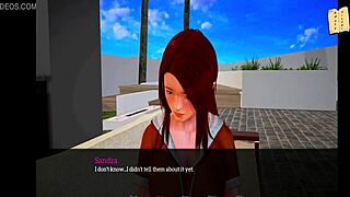 Beautiful anime with big tits and small tits in a family affair