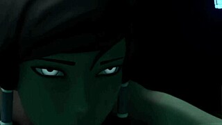 A slut gets satisfaction through a series of one night stands in animated porn