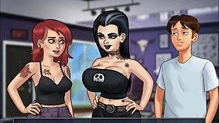 3D animated game with big boobed women and other curvaceous babes