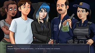 3D animated game with big boobed women and other curvaceous babes
