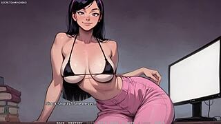 First Time Sucking Massive 15-Inch BBC in 3D Hentai