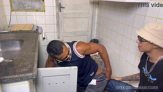 The plumber next door came in and he was very hot