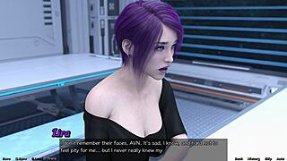 Stranded in Space 78 - emo girl opens up for cute 3D cartoon dating. What's her next move?