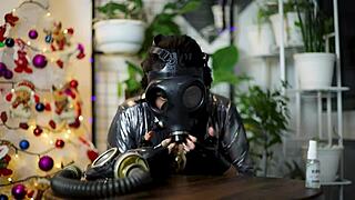 Black latex gloves fetish ASMR video