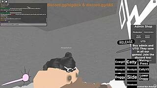 Roblox porn with a hot beauty and a boobjob