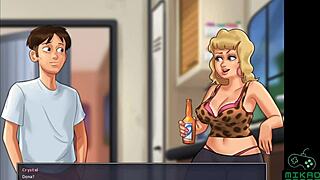 Special sex scene with big-boobed Roxxy’s mom in Summertime Saga